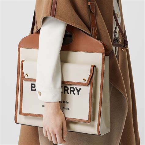 burberry pocket bag canvas|burberry outlet tote bags.